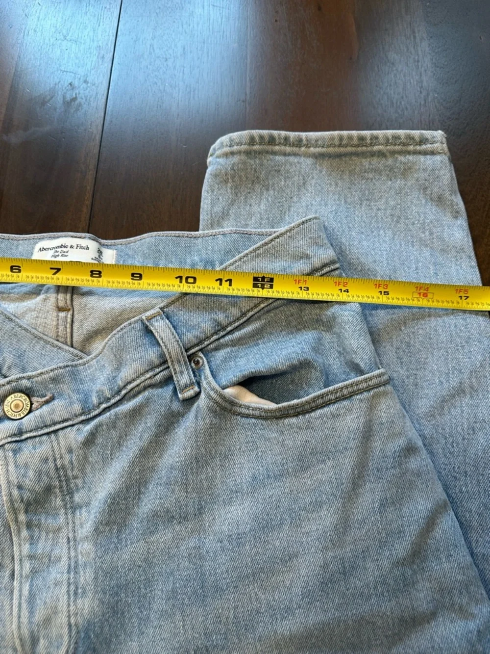 Abercrombie & Fitch The Dad High Rise Curve Love Jean - Picture 10 of 10